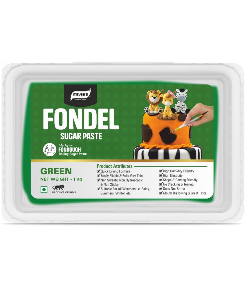     			mavee's Fondel Sugar Paste - Green, Premium Sugar Icing Solutions 1 kg