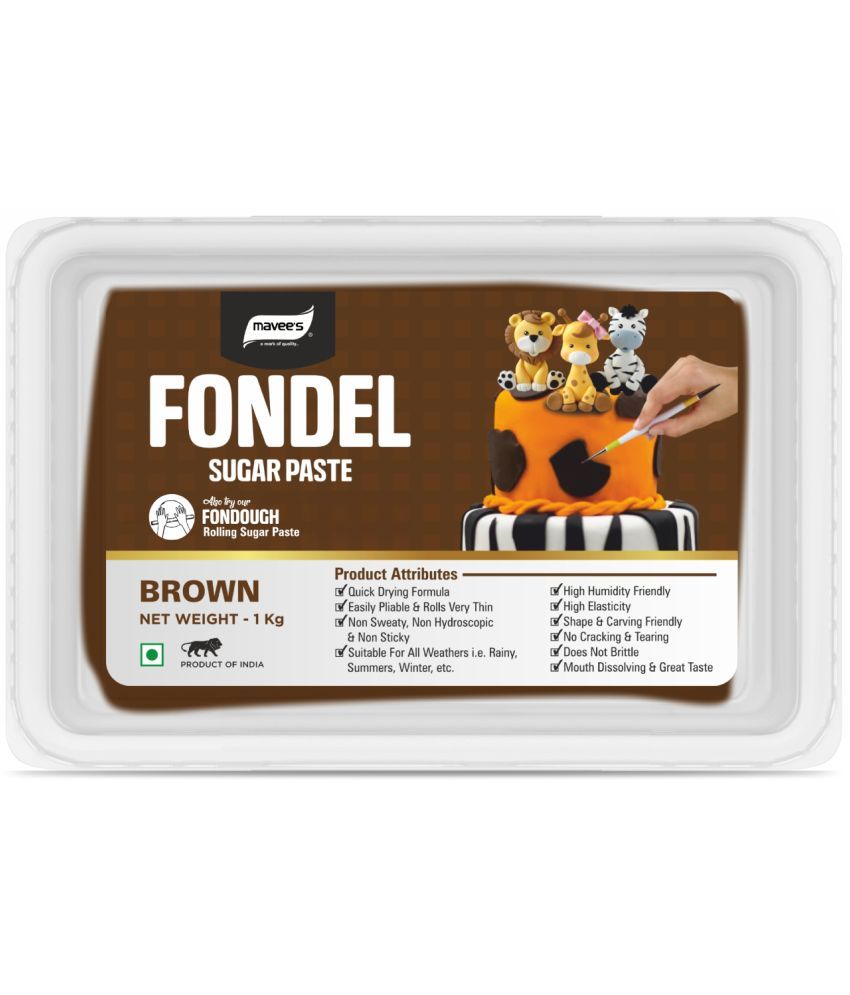     			mavee's Fondel Sugar Paste - Brown, Premium Sugar Icing Solutions 1 kg