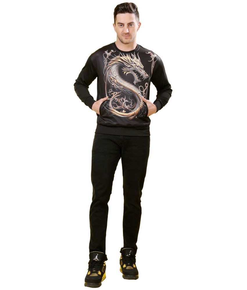     			yellow tree Polyester Round Neck Men's Sweatshirt - Black ( Pack of 1 )