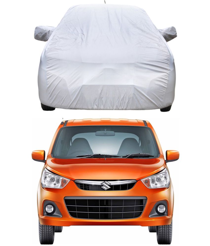     			AutoRetail Car Body Cover for Maruti Suzuki Alto [2000-2005] With Mirror Pocket ( Pack of 1 ) , Silver