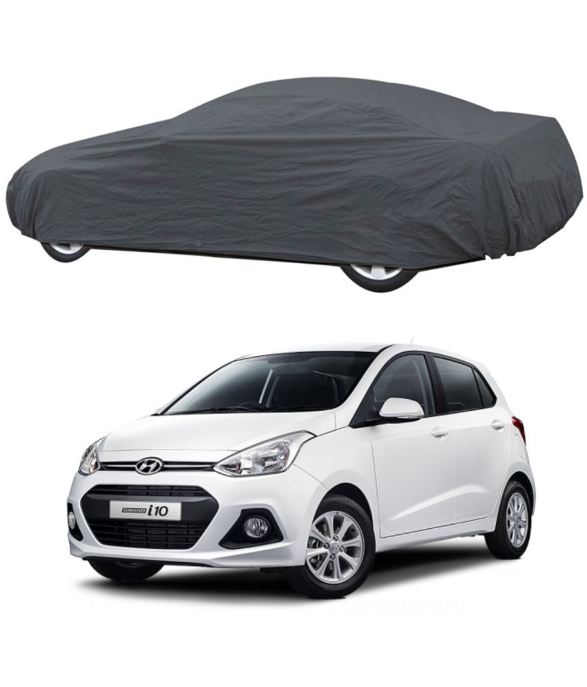     			AutoRetail Car Body Cover for Hyundai Grand i10 [2014-2015] Without Mirror Pocket ( Pack of 1 ) , Grey