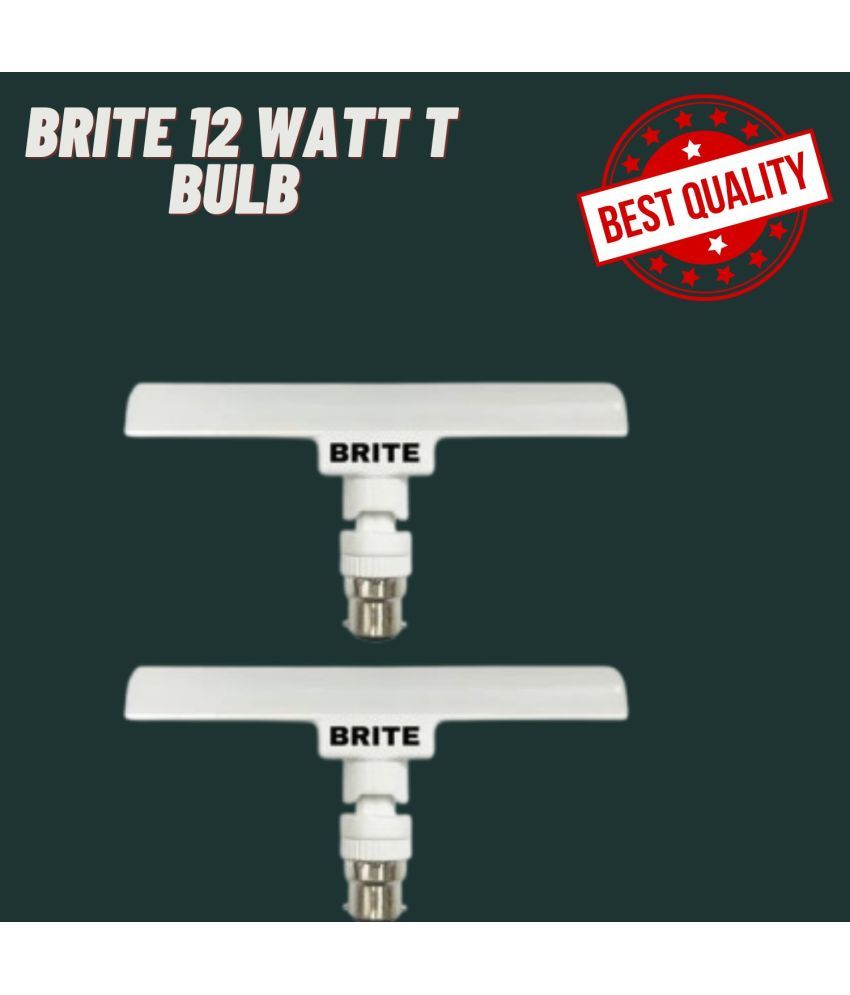     			BRITE TRADER 12W Cool Day Light T-Bulb ( Pack of 2 )