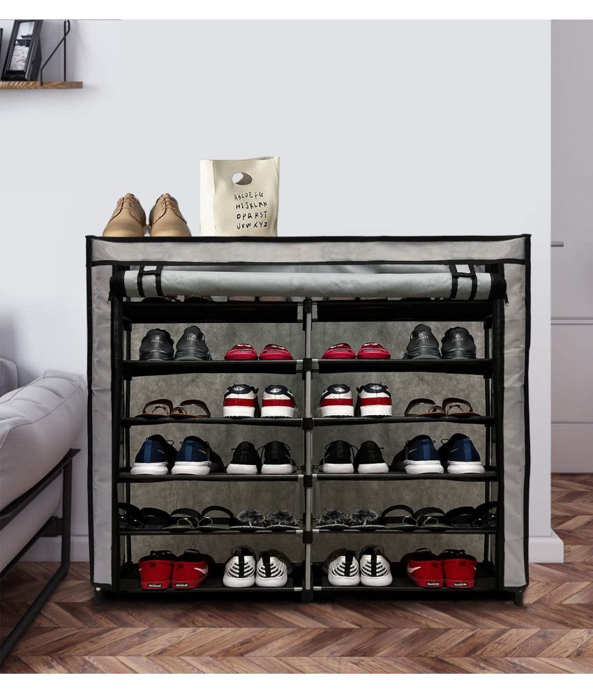     			PHILOSHOP Metal More Than 5 Tier Shoe Rack Grey