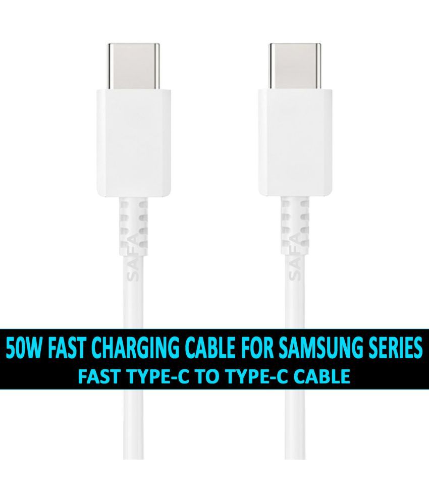     			Safa White 3A Type C Cable 1 Meter