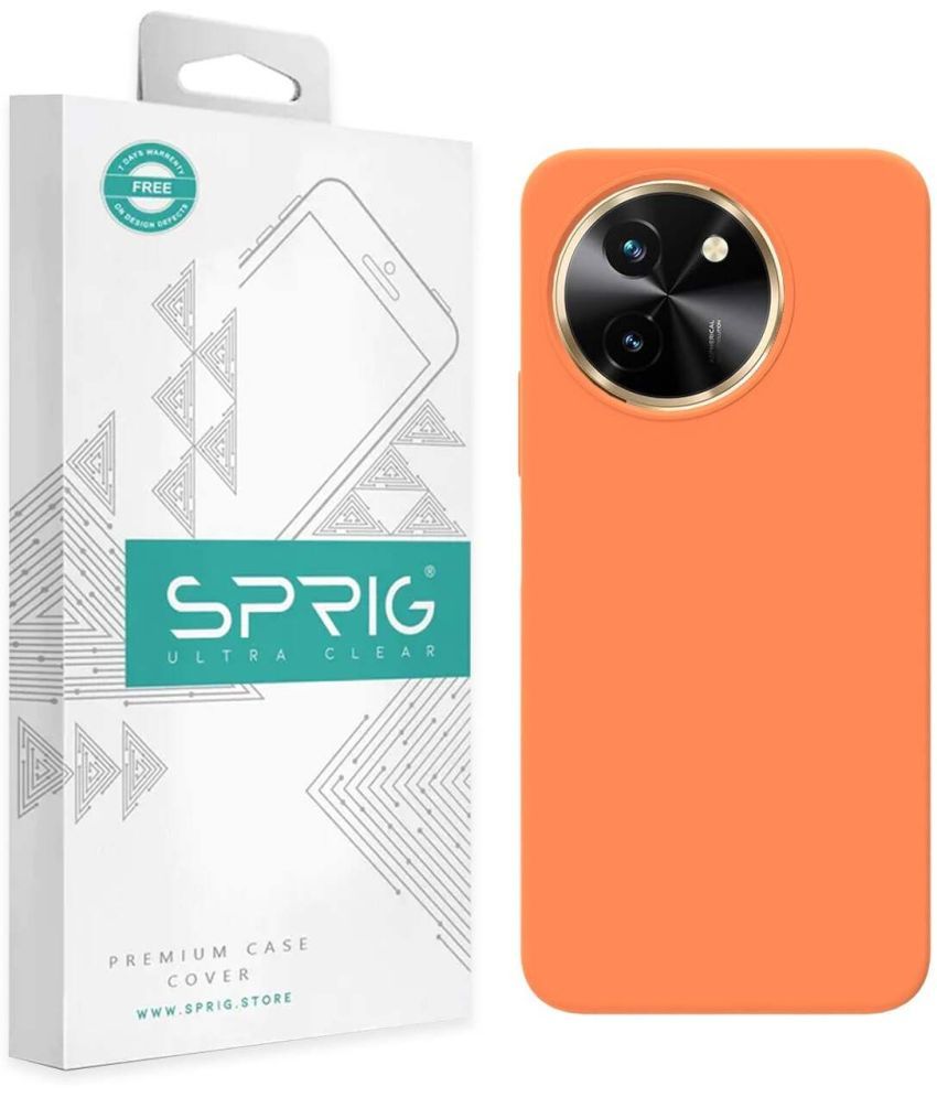     			Sprig Plain Cases Compatible For Silicon Vivo T3X 5G ( Pack of 1 )