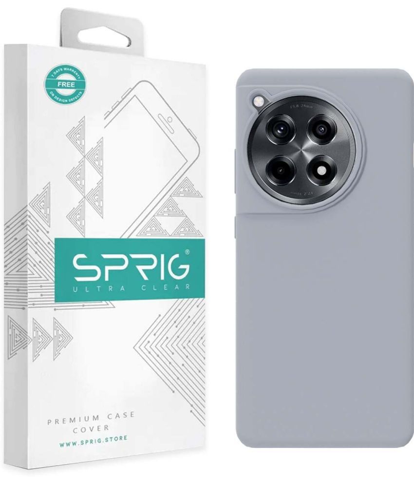     			Sprig Plain Cases Compatible For Silicon Oneplus 12R ( Pack of 1 )