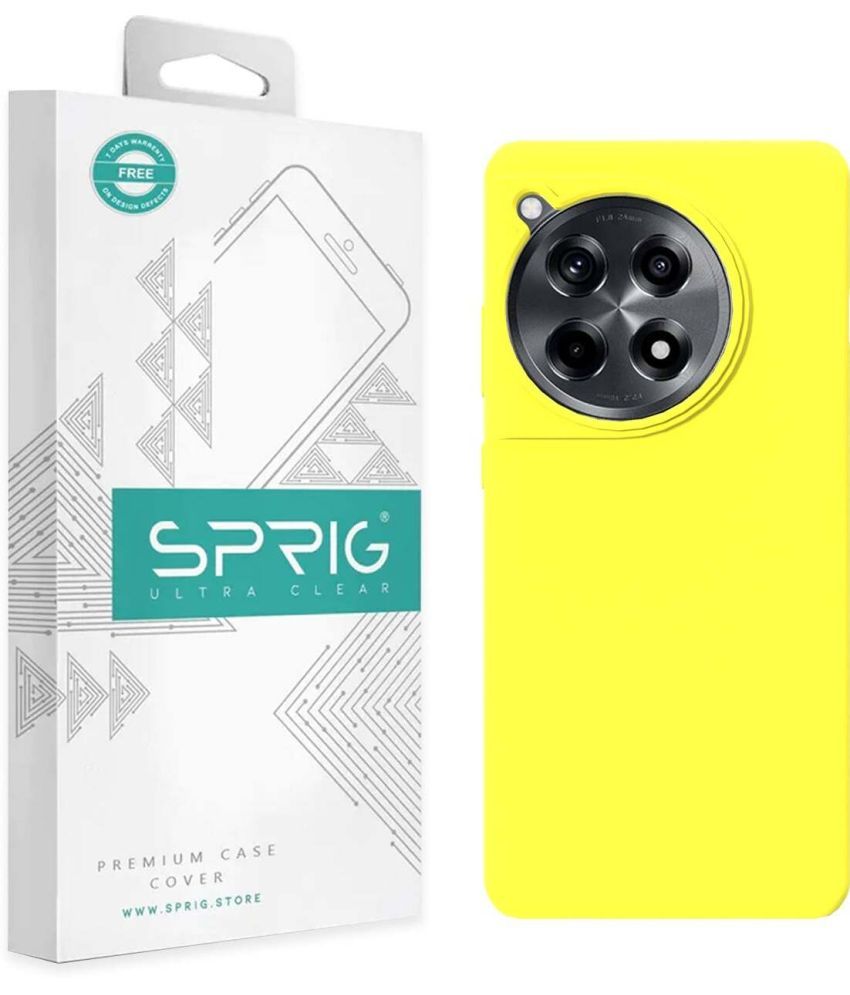     			Sprig Plain Cases Compatible For Silicon Oneplus 12R ( Pack of 1 )