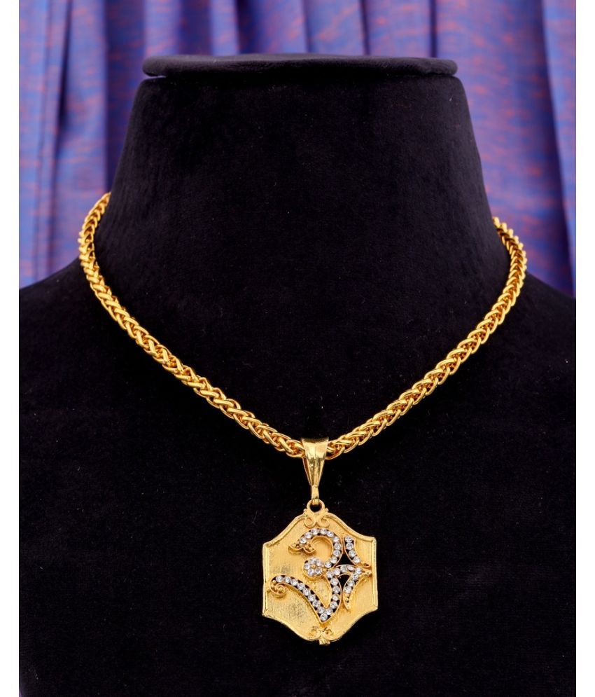     			Swastik Creation Gold Plated Chain ( Set of 1 )