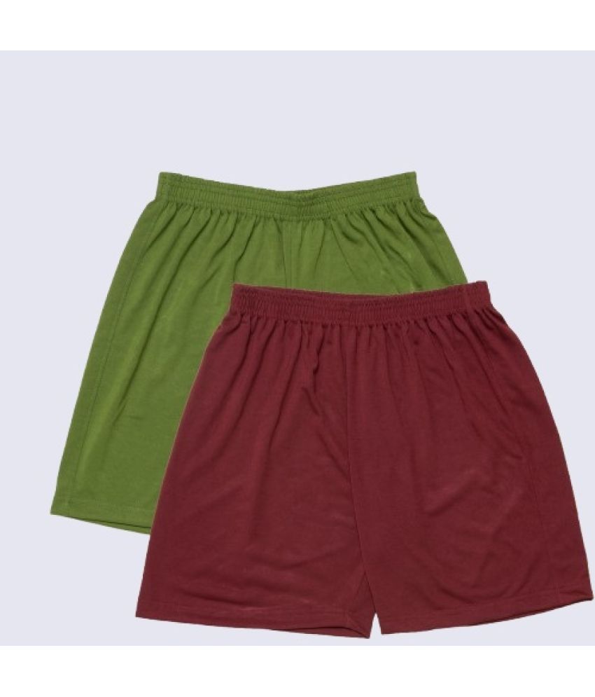     			powermerc Poly Cotton Hot Pants - Maroon Pack of 2