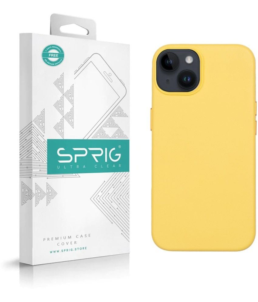     			Sprig Plain Cases Compatible For Leather Iphone 13 ( Pack of 1 )