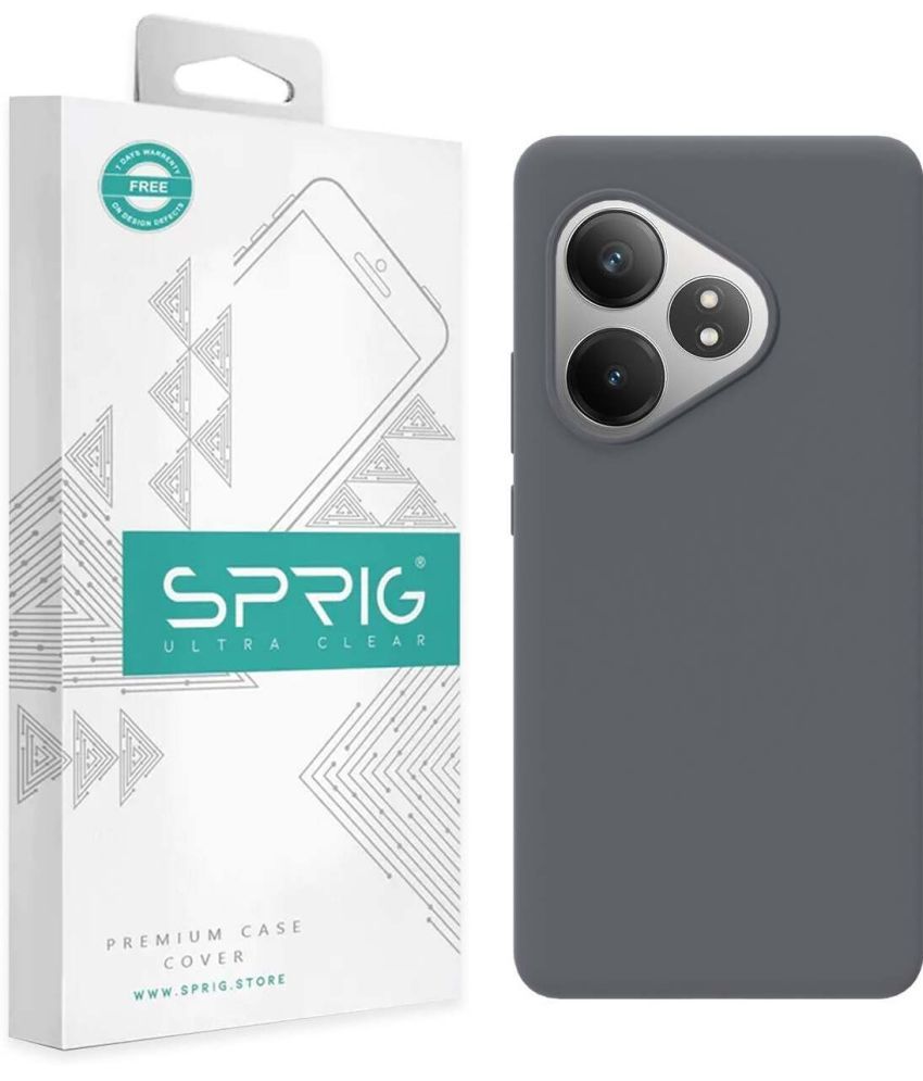     			Sprig Plain Cases Compatible For Silicon Realme Gt 6T 5G ( Pack of 1 )