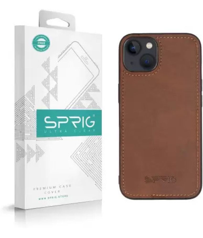     			Sprig Plain Cases Compatible For Leather Apple Iphone 14 ( Pack of 1 )