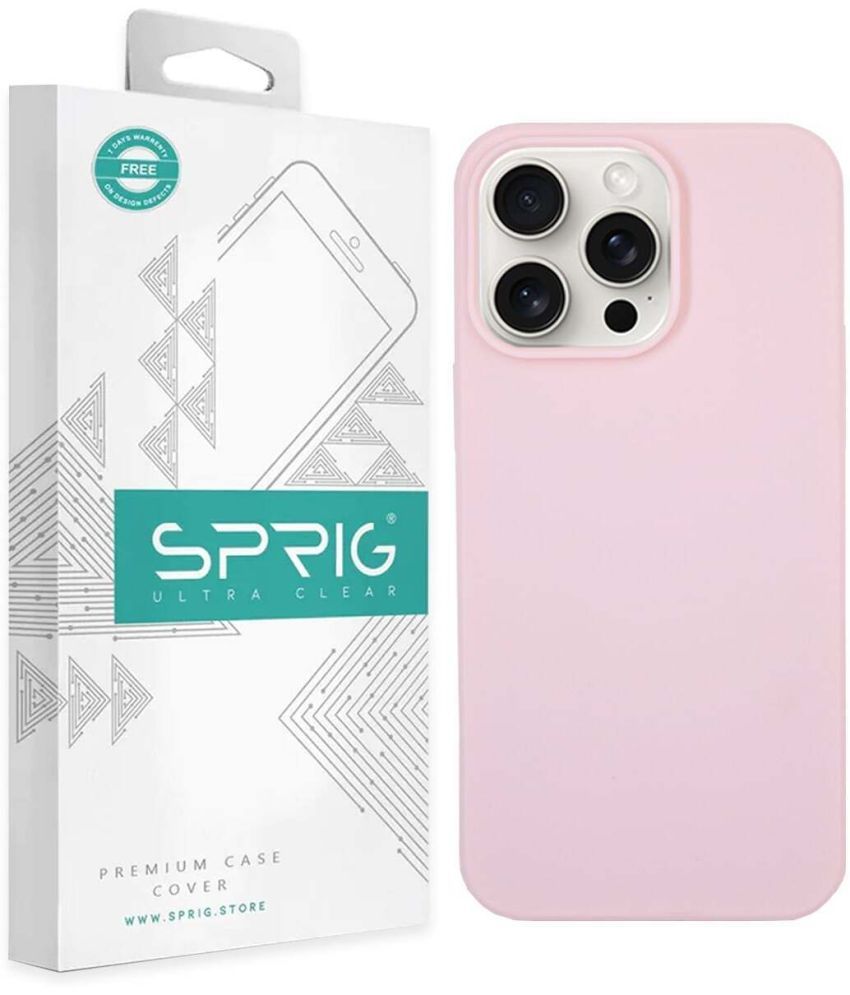     			Sprig Plain Cases Compatible For TPU Glossy Cases Apple Iphone 15 Pro Max ( Pack of 1 )