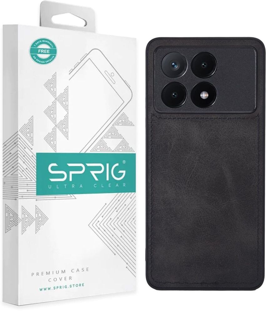     			Sprig Plain Cases Compatible For Leather Poco X6 Pro 5G ( Pack of 1 )