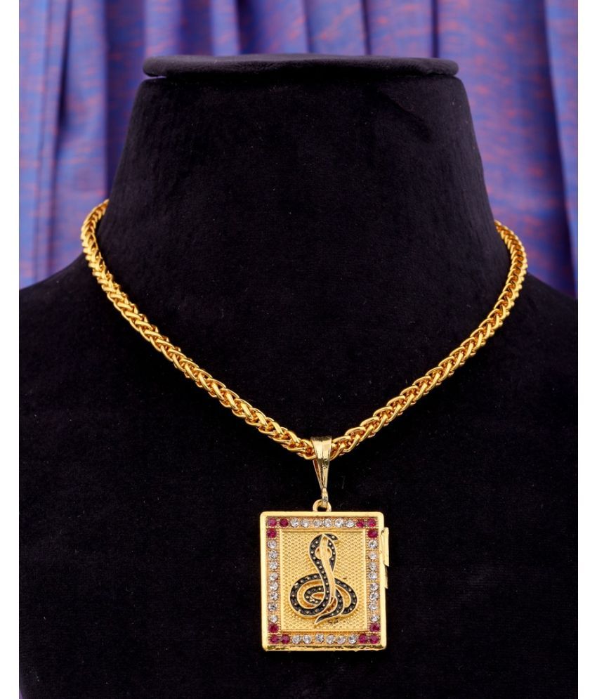     			Swastik Creation Gold Plated Chains Combo ( Set of 1 )