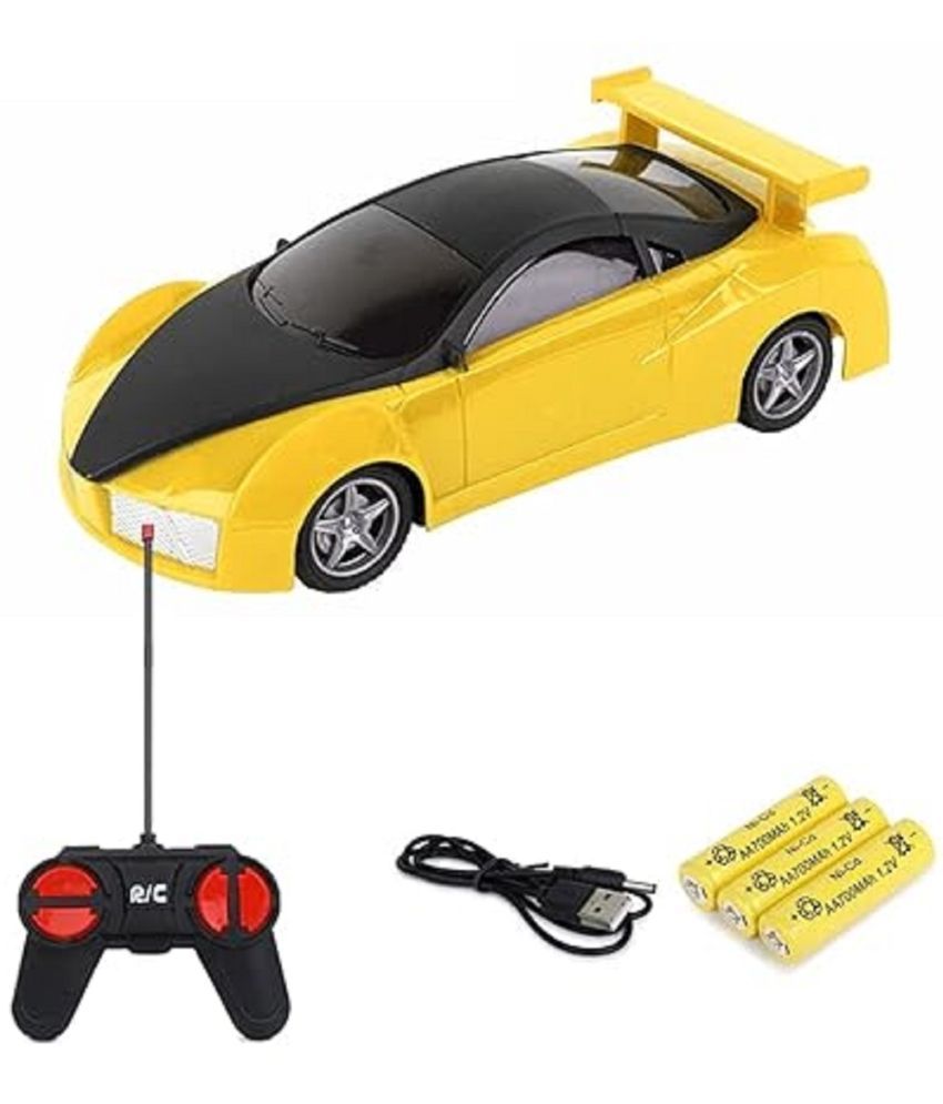     			YESKART - Yellow Plastic Car ( Pack of 1 )