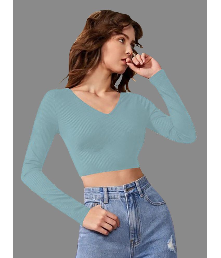     			Dream Beauty Fashion Teal Polyester Women's Regular Top ( Pack of 1 )