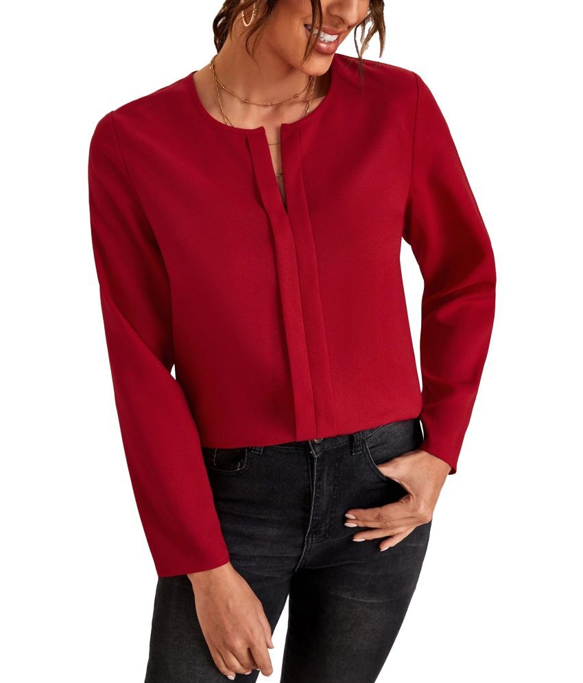     			Istyle Can Maroon Polyester Women's Regular Top ( Pack of 1 )