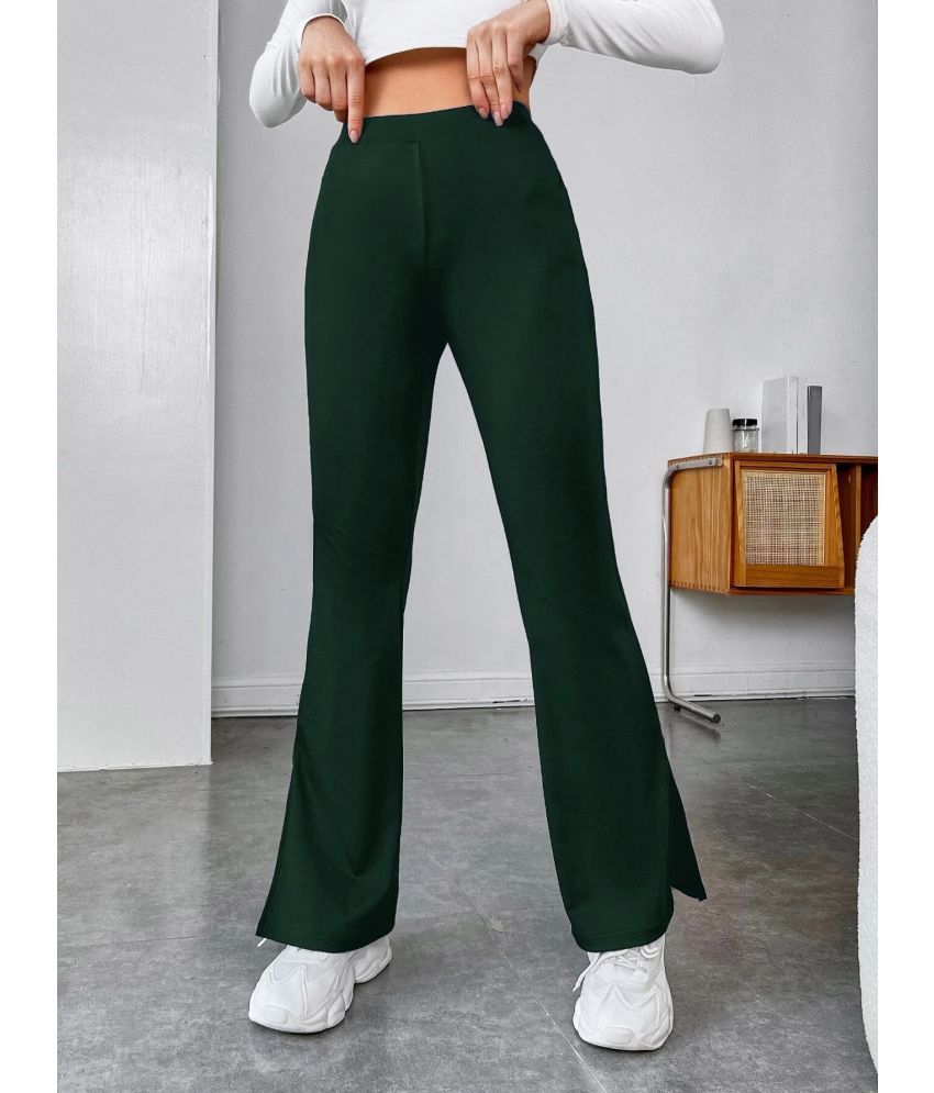     			Istyle Can Pack of 1 Polyester Relaxed Women's Casual Pants ( Green )