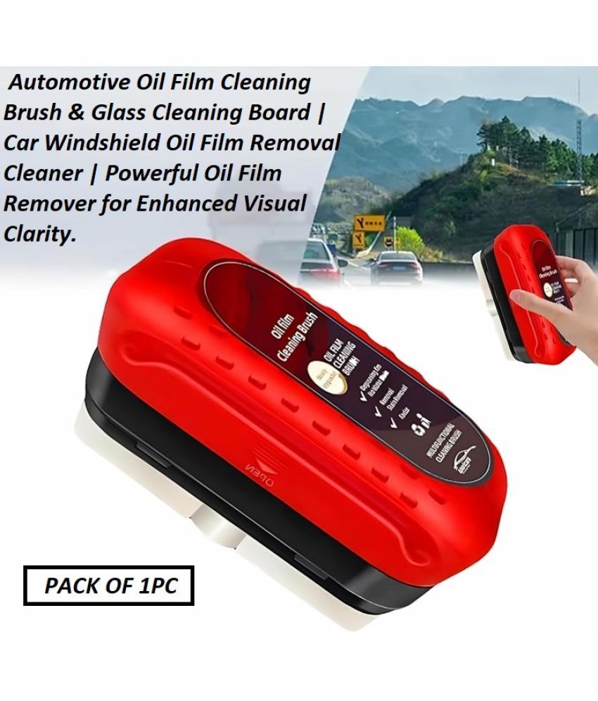     			Automotive Oil Film Cleaning Brush & Glass Cleaning Board | Car Windshield Oil Film Removal Cleaner | Powerful Oil Film Remover for Enhanced Visual Clarity