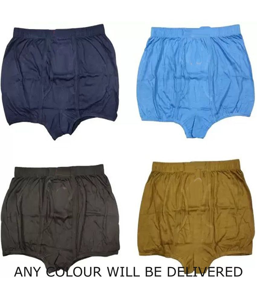     			Cavenders Pack of 4 Cotton Blend Trunks For Men's ( Lime Green )