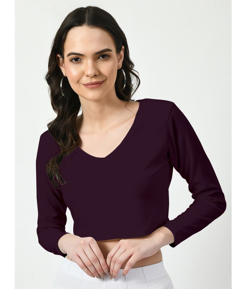     			Dream Beauty Fashion Purple Polyester Women's Regular Top ( Pack of 1 )