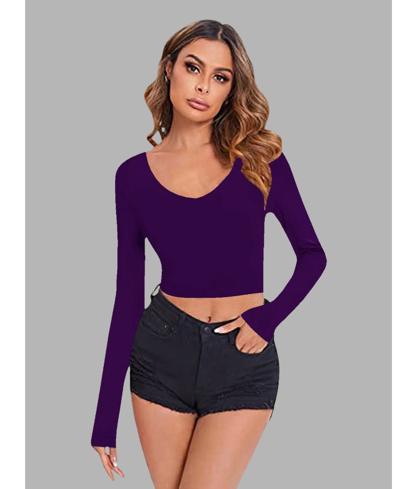     			Dream Beauty Fashion Purple Polyester Women's Regular Top ( Pack of 1 )