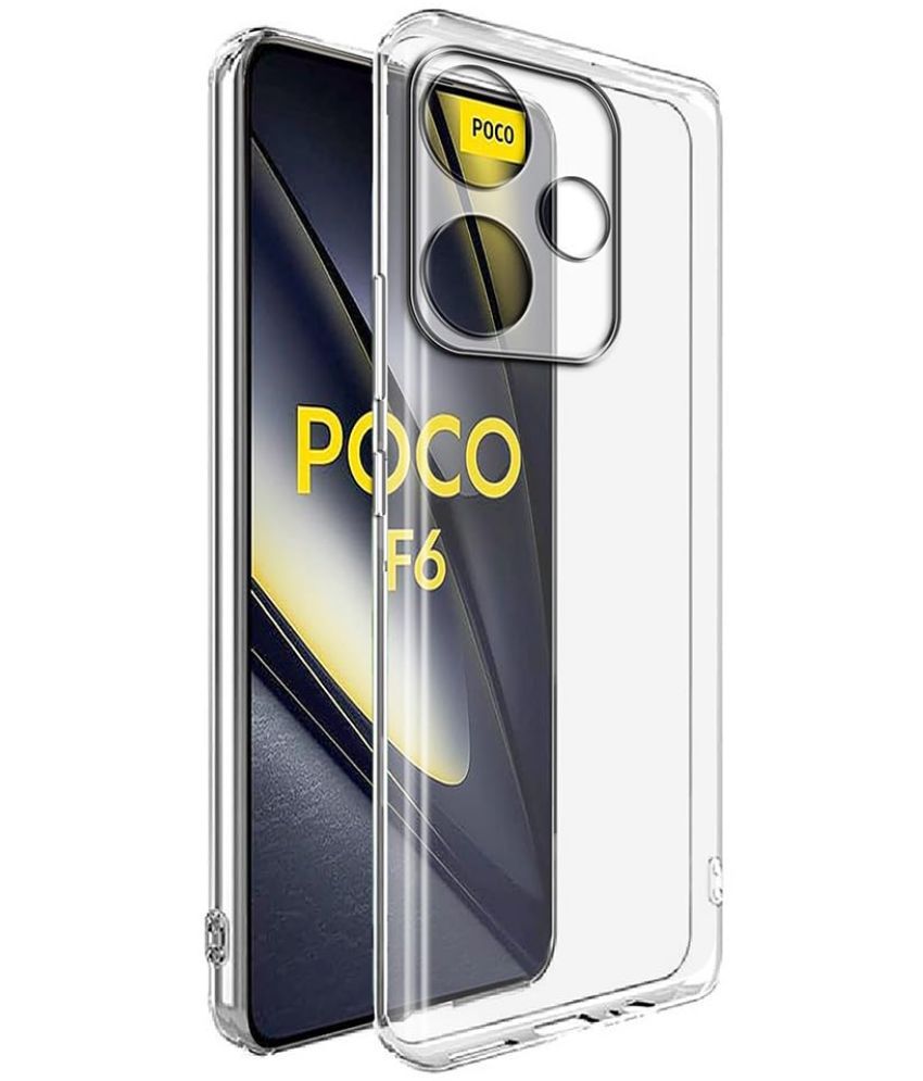     			Megha Star*** Plain Cases Compatible For Silicon POCO F6 5G ( )