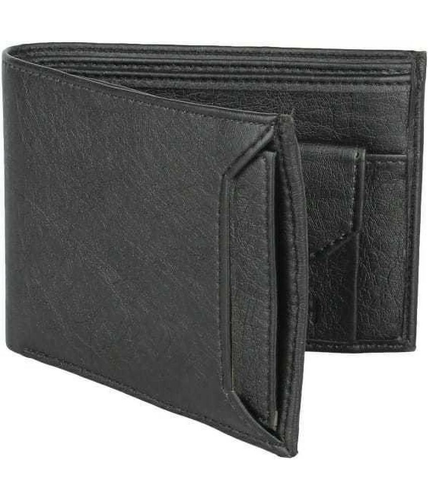     			Sonrisa PU Solid Men's Regular Wallet With 9 Slots For Card ( Black , Pack of 1 )