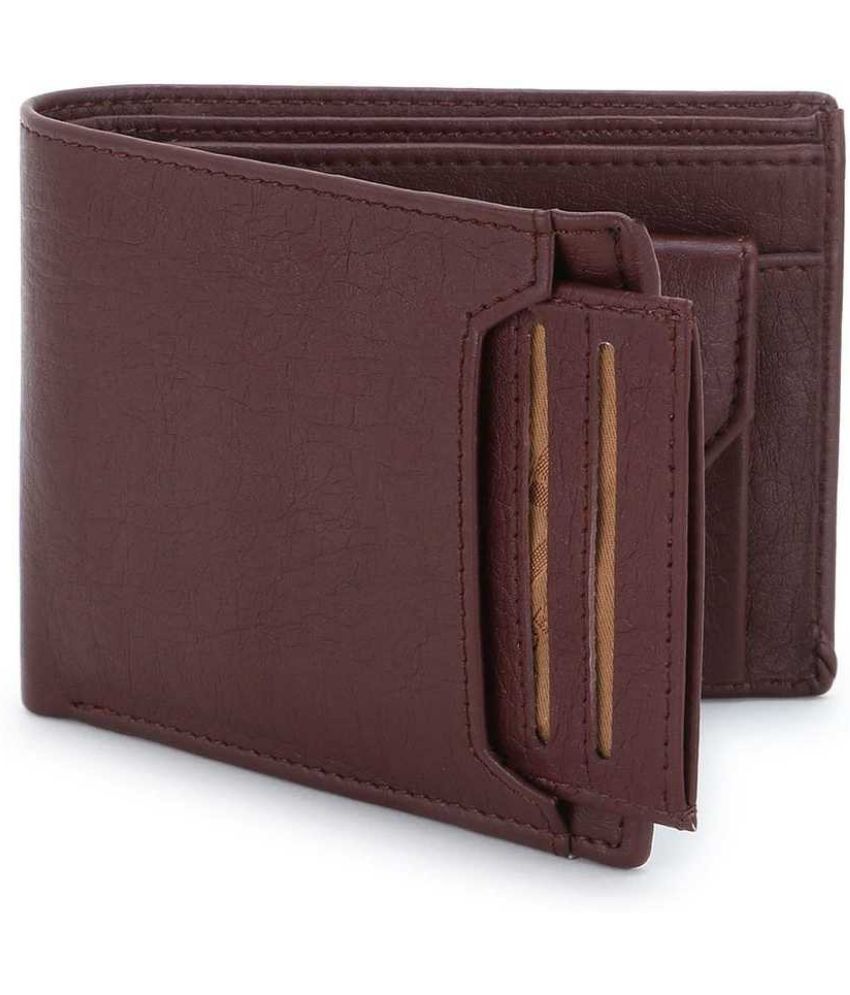     			Sonrisa PU Solid Men's Regular Wallet With 9 Slots For Card ( Brown , Pack of 1 )