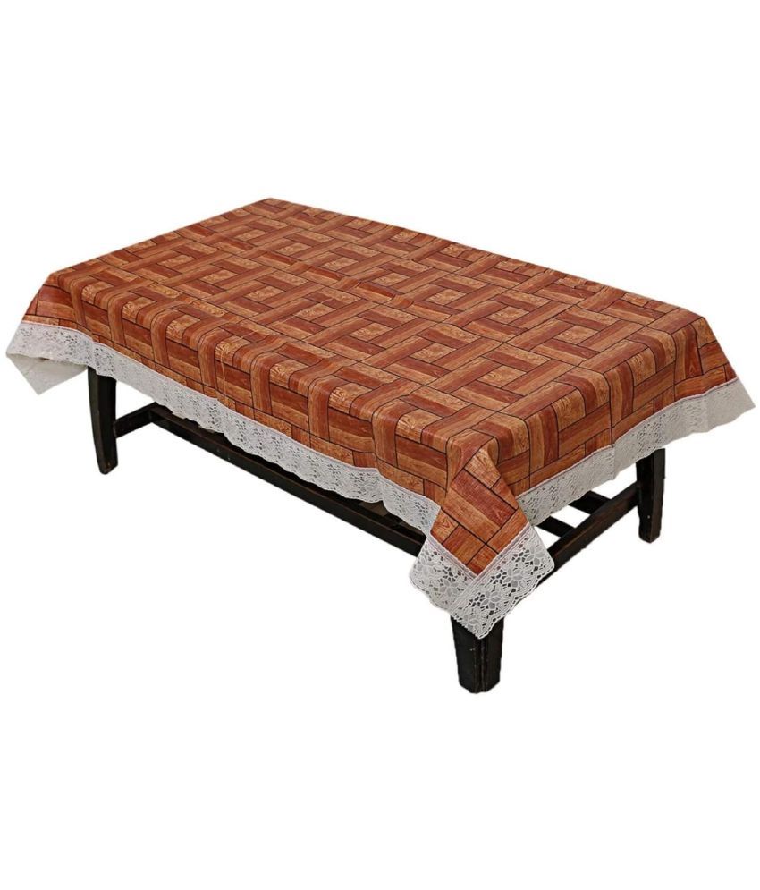     			CreadCraft Printed PVC 4 Seater Rectangle Table Cover ( 150 x 105 ) cm Pack of 1 Multi