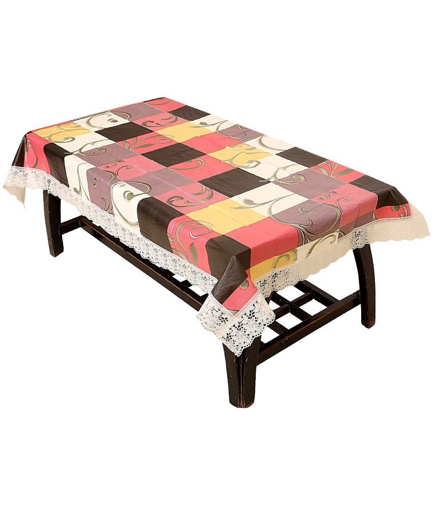     			CreadCraft Printed PVC 4 Seater Rectangle Table Cover ( 150 x 105 ) cm Pack of 1 Multi