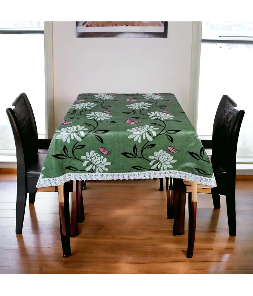     			CreadCraft Printed PVC 4 Seater Rectangle Table Cover ( 150 x 105 ) cm Pack of 1 Multi