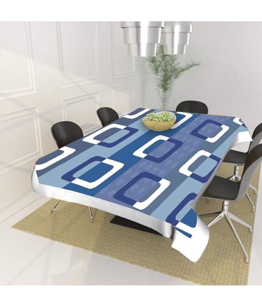     			CreadCraft Printed PVC 4 Seater Rectangle Table Cover ( 150 x 105 ) cm Pack of 1 Multi