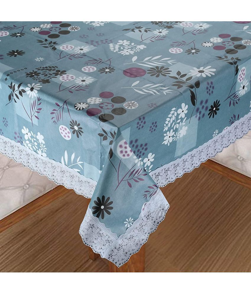     			CreadCraft Printed PVC 4 Seater Rectangle Table Cover ( 150 x 105 ) cm Pack of 1 Multi