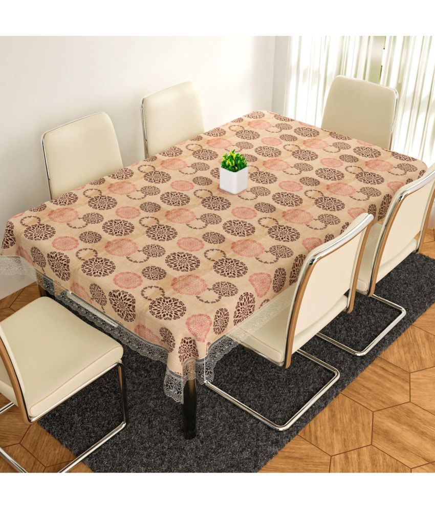     			CreadCraft Printed PVC 4 Seater Rectangle Table Cover ( 150 x 105 ) cm Pack of 1 Multi