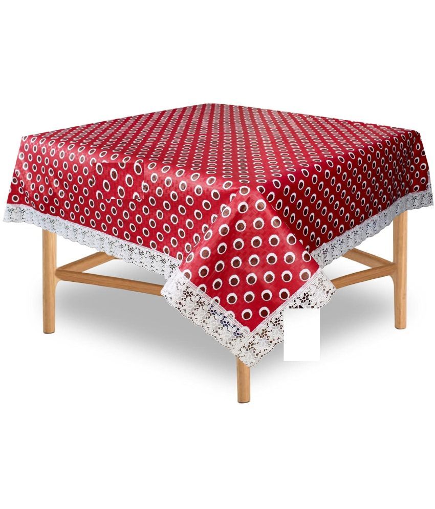     			CreadCraft Printed PVC 4 Seater Rectangle Table Cover ( 150 x 105 ) cm Pack of 1 Multi