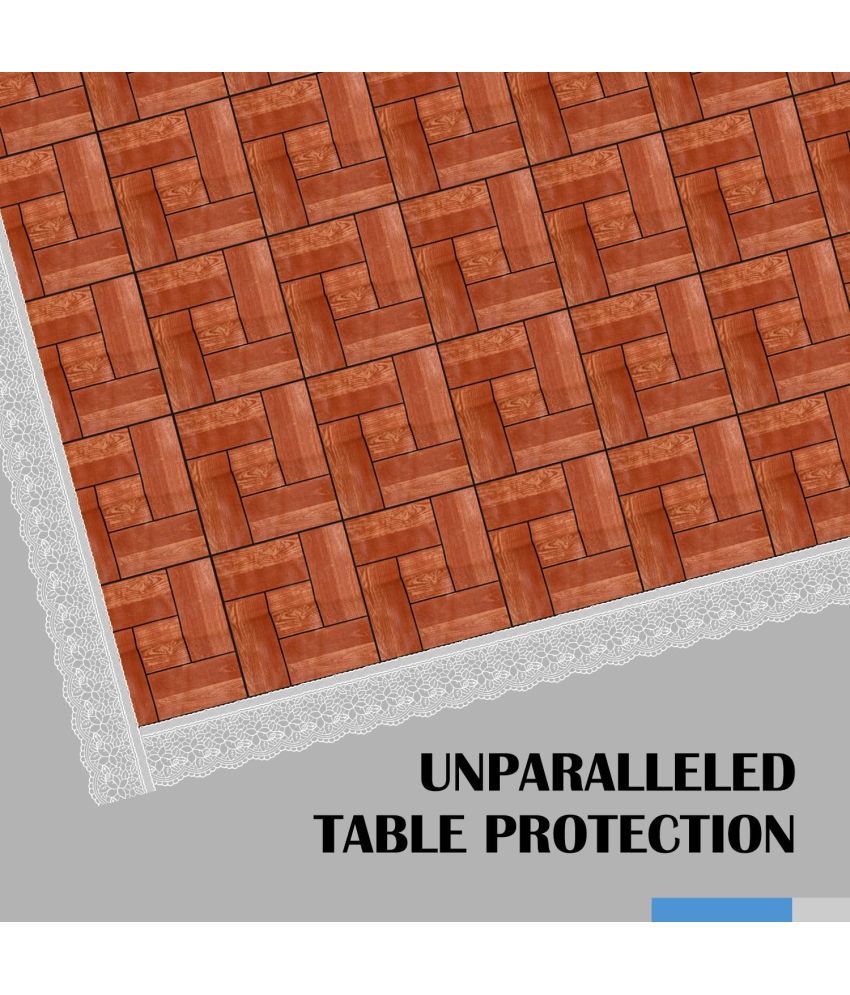     			CreadCraft Printed PVC 4 Seater Rectangle Table Cover ( 150 x 105 ) cm Pack of 1 Multi