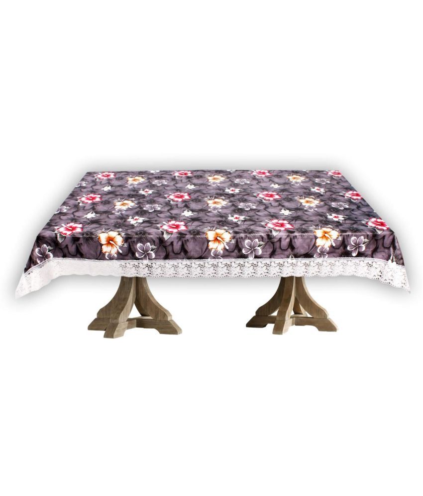     			CreadCraft Printed PVC 4 Seater Rectangle Table Cover ( 150 x 105 ) cm Pack of 1 Multi