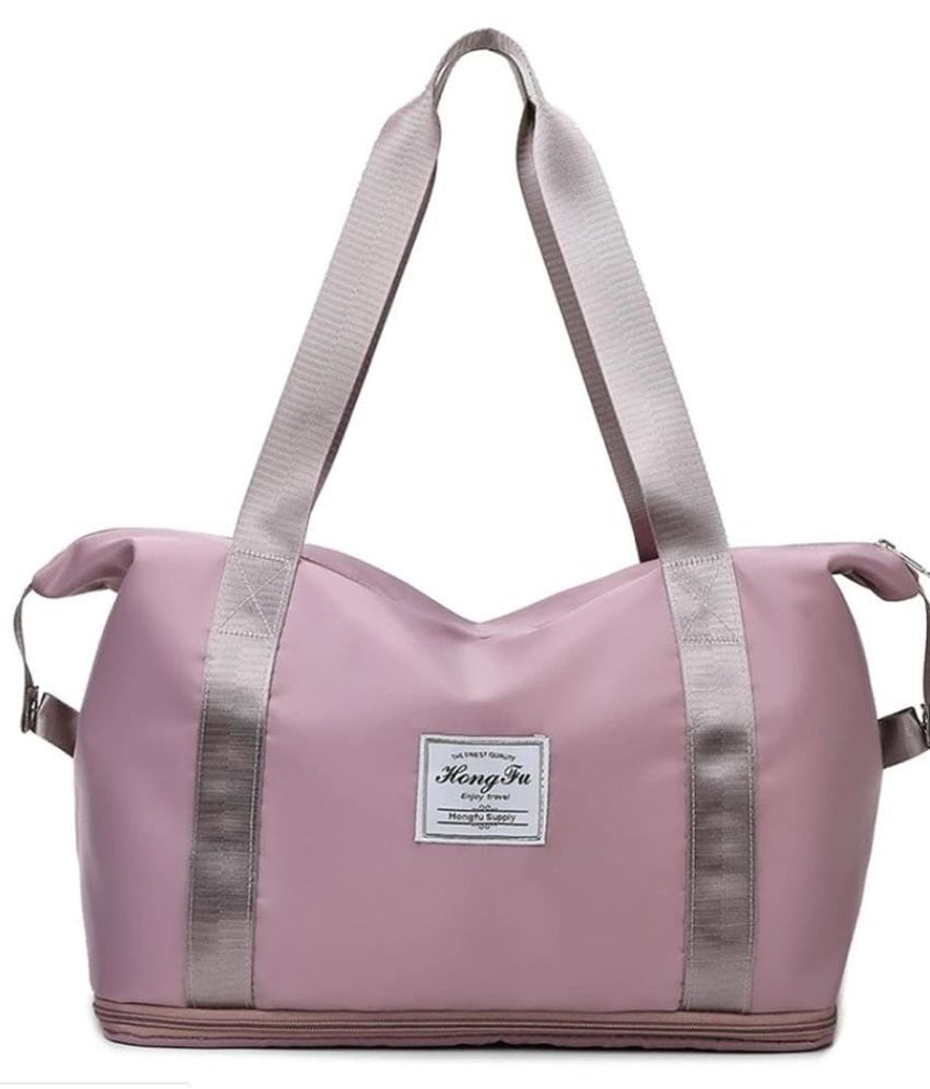     			ItsApna 15 Ltrs Pink Canvas Duffle Bag