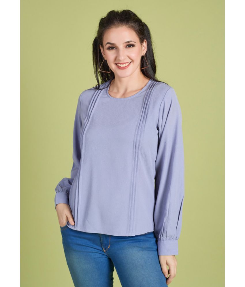     			Mantra Fashion Lavendar Polyester Women's Regular Top ( Pack of 1 )