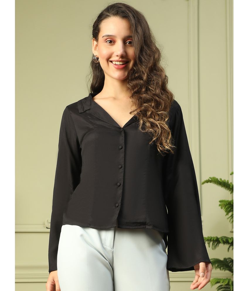     			Oxolloxo Black Satin Shirt - Pack of 1