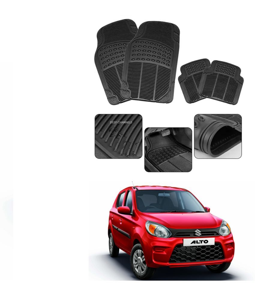     			RONISH Car Rubber Mat (Set Of 4) Foot Mat For Maruti Suzuki Alto