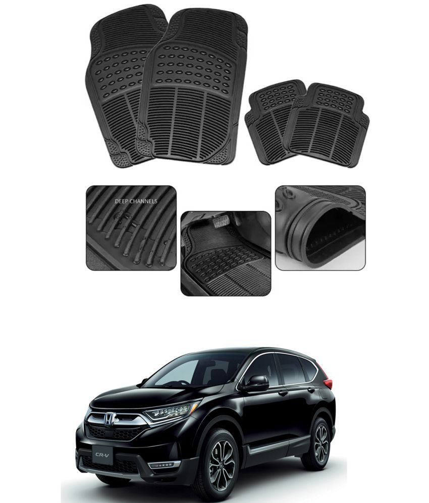     			RONISH Car Rubber Mat (Set Of 4) Foot Mat For Honda CR-V