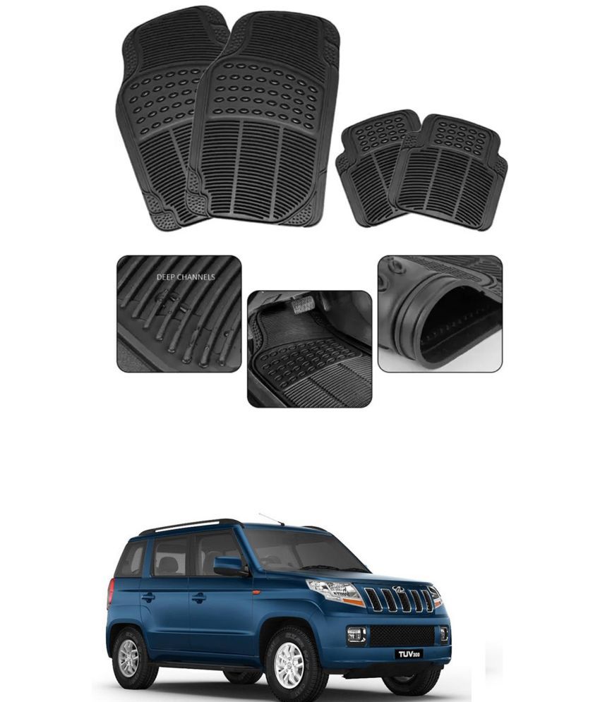     			RONISH Car Rubber Mat (Set Of 4) Foot Mat For Mahindra TUV300