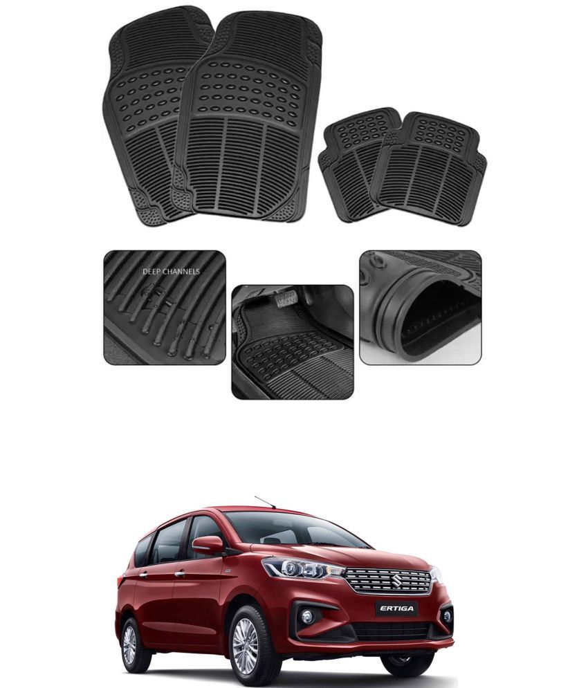     			RONISH Car Rubber Mat (Set Of 4) Foot Mat For Maruti Suzuki Ertiga