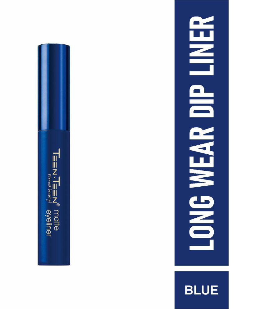     			Teen Teen Blue Matte Eye Liner Liquid ( Pack of 1 )