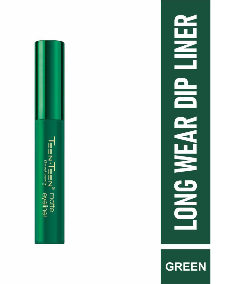     			Teen Teen Green Matte Eye Liner Liquid ( Pack of 1 )