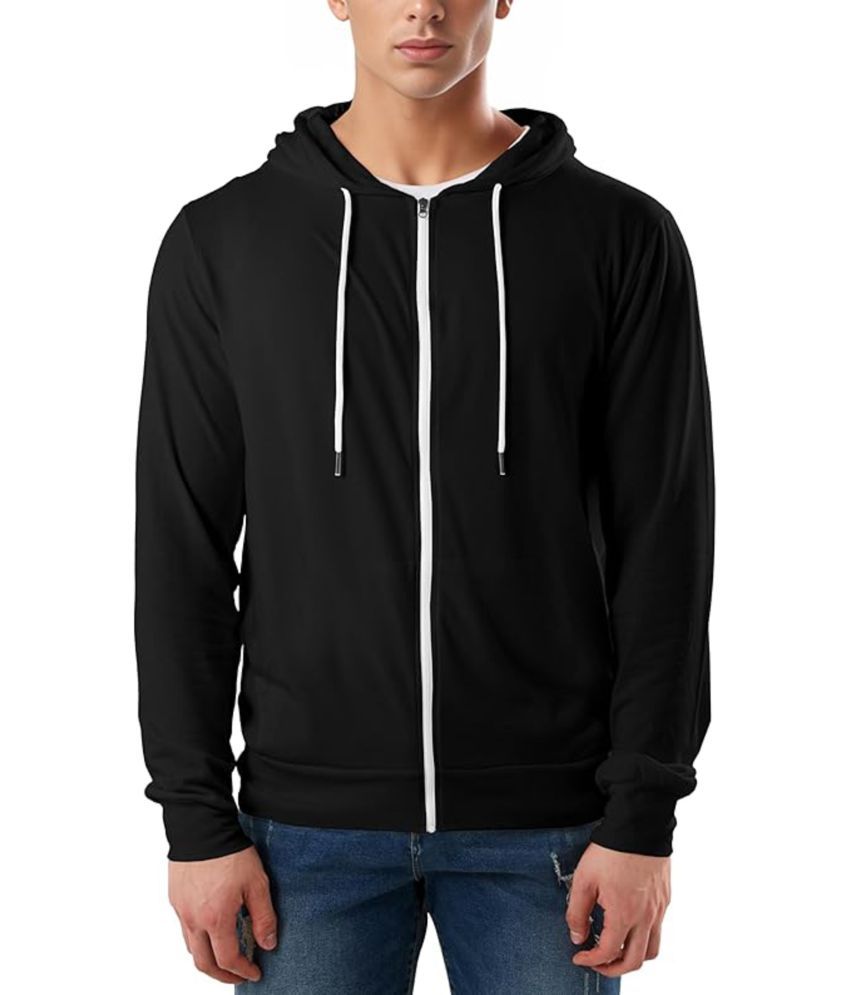     			Try This Cotton Blend Hooded Men's Sweatshirt - Black ( Pack of 1 )