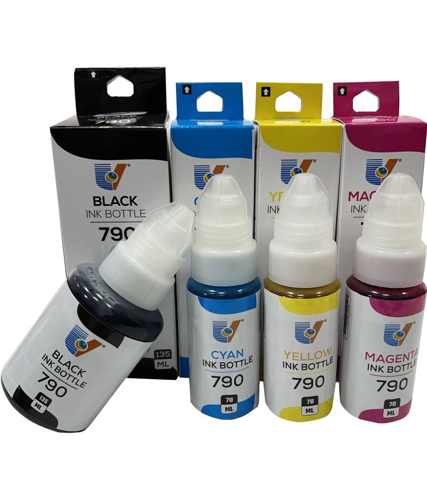     			UV INFOTECH G7070,  G6070,  G5070 Multicolor Ink 345ml Pack of 4 Compatible for G Series Printers (1x135ml, 3x70ml)